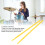 2PCS Nylon Drum Sticks Yellow Portable Exercise 5