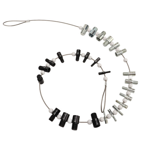 26Pcs Nut/Bolt Thread Gauge Carbon Steel M12x1.75 2