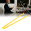 2PCS Nylon Drum Sticks Yellow Portable Exercise 15