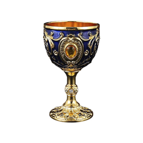 Sophisticated 100ml Retro Cup Wine Glass Suitable For-Navy Blue