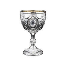 Delicate 100ml Alloy Chalices Wine Glass Perfect For-silver