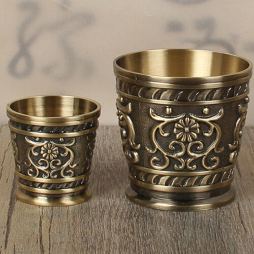 Unique Retro Theme Cocktail Mug Small Capacity Metal-S 1