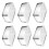 6 Piece Nonrust Steel Bentos Box-Small size 600ml wit 1