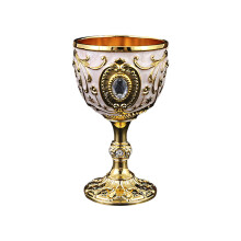 Delicate 100ml Alloy Chalices With Smooth Finishes-White