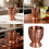 Unique Brasses Colored Elephant Bar Set Sturdy-Honggu 2PCS 3