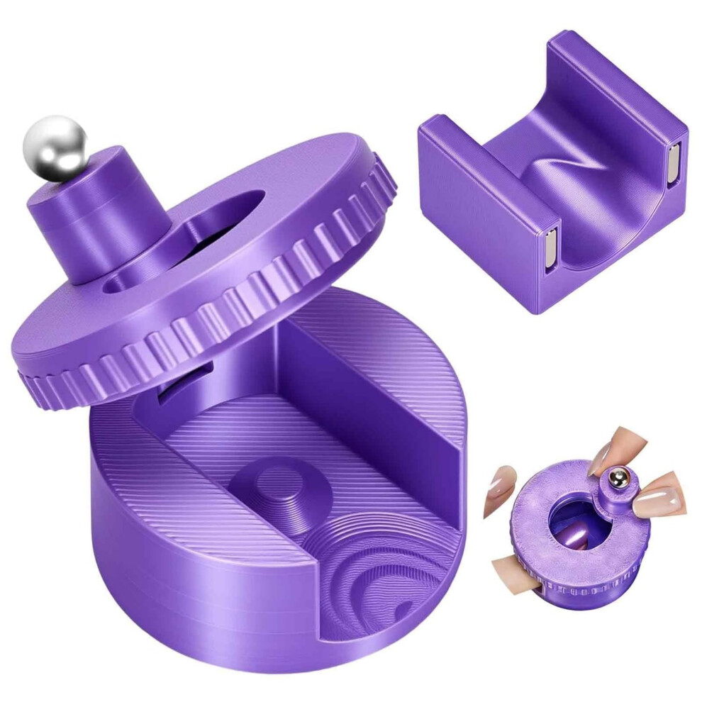 Purple Salon Grade Nail Art Kit Magnetic Feline Eye Effect