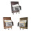 Rustics Inspires Wood Wall Mount Mail Sorter With 3-dark brown 2