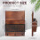 Rustics Inspires Wood Wall Mount Mail Sorter With 3-dark brown 4