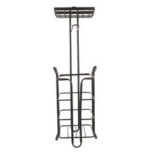 Toilet Paper Holder Stand with SpaceSaving Vertical Design and Multi Roll Tissue Storage Organizer