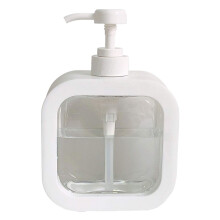Bathroom Soap Dispenser 500ml Large Capacity Manual Pump Refillable Countertop Liquid Soap Dispenser