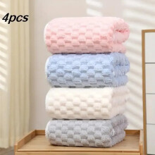 Microfiber Bath Towels Set 4 Pack – Quick Dry, Ultra Soft and Absorbent Towels for Bathroom or Travel