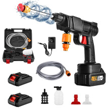 48V Cordless Pressure Washer with 2 Batteries, Handheld Electric Power Washer for Car and Garden