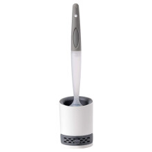 Toilet Brush with Liquid Dispenser, 360 Deep Cleaning Round Head, Wall Mounted Bathroom Cleaning Brush