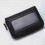Card Wallet Black Leather 10 Slots Zipper Compact 4