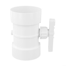 PVC Air Flow Control Valve 250mm, Manual Adjustable Air Damper for Ventilation Ducts, Precise LeakResistant Design