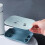 Double Draining Soap Holder for Bathroom and Kitchen, Wall Mounted Fast Drying Soap Dish B 4