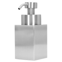 Stainless Steel Wall Mounted Shampoo Dispenser with Pump for Bathroom and Shower, Easy Refill Design