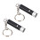 2PCS Mini LED Flashlight LR41x4, 25mAhx4, Metal 1