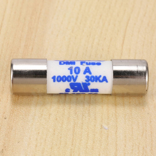 Multimeter 10 x 38mm 1000V 10A Cylinder Ceramic Fuse White 2