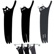 Cat Hand Towels Set, Super Absorbent Hanging Cat Design Bathroom Towels for Cat Lovers, MultiColor