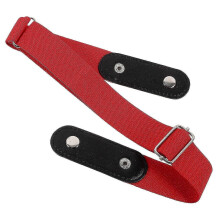(47.00X3.50X0.20CM, Red) No Buckle Stretch Belt Unisex Women Men Waist Belt Simplicity Elastic Waist Belt