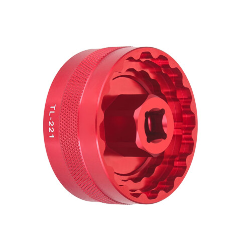 Lightweight Aluminum Alloy Bottom Bracket Tool Compatible-Red