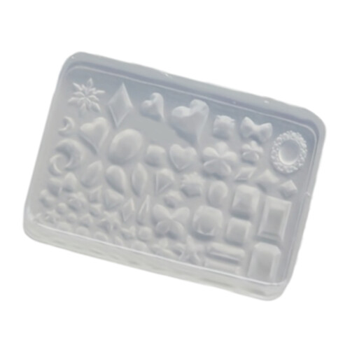 Transparent Colorful Silicone Gemstones Mold With Snowflake