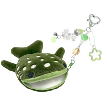 Adorable Shark Designs Childrens Zippered Pouch-dark green