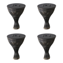 4Pieces Decorative Box Feet Alloy Metal Box Support-copper C
