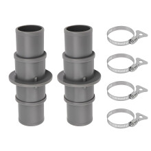 Set mit 2 Kunststoff-Schlauchadaptern für Poolfilterpumpen,