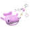 Leuke Shark Designs kinderportemonnee met ritssluiting-Paars 1