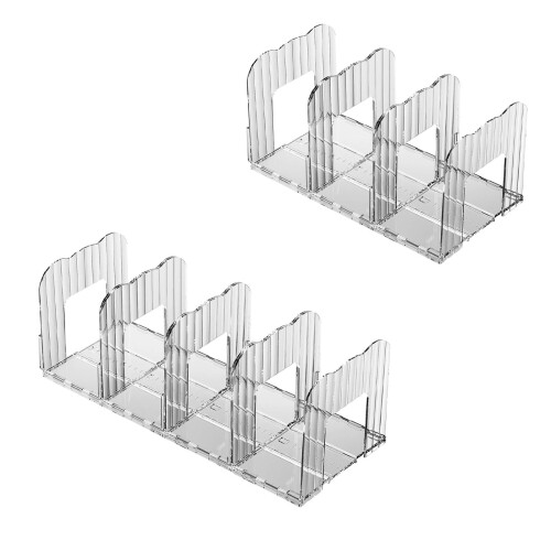 Elegant Handbag Shelf Organizer Elegant Storage-White 4 squares 2