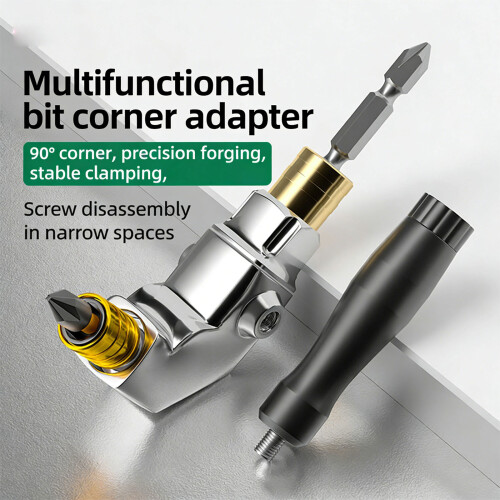 Right Angles Drill Adapter Screwdriver Bit-Double head model 1