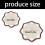 Stijlvolle en functionele niet-geweven placemat-wit 18cm 4