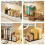 Elegant Handbag Shelf Organizer Elegant Storage-White 4 squares 7