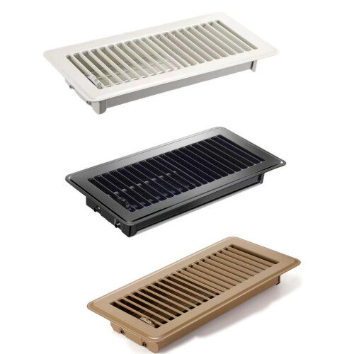 Corrosions Resistant Floor Vent Grille Filter Rustproof-White 1