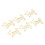 100pcs Dog Shape Paper Clips, Gold Plated Bookmark 1