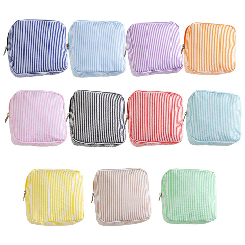 Polyester bubbelpatroon klein reisetui voor-Roze 1