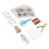 Heat Shrink Sheets Kit SemiTransparent 8x6cm Pack 11