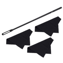 Flute Cleaning Kit with Rod and Soft Cloths for Gentle Moisture Control Care and Dust Removal