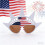 4Pcs Independence Day Party Glasses Light Weight-White 7