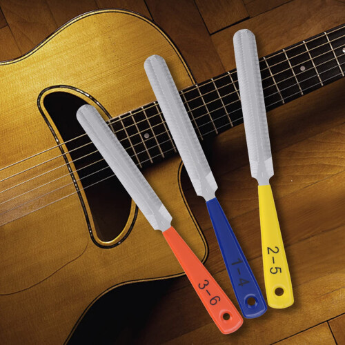 3PCS Guitar Nut File and Nail Puller Set, Sharp Cutting Edge, Ergonomic Grip, Precise  Tools for Bass Mandolin Banjo Ukulele 1