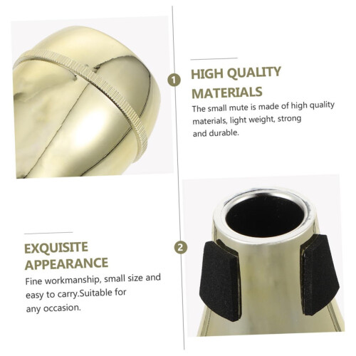 Trombone Mute for Tenor Trombone Practice, ABS Half‑Closed Design, Lightweight Low Noise Volume Control 2