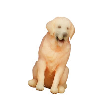 1/64 Scale Resin Pet Statue Handmade-Squatting golden ret