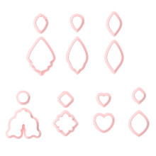 7Pcs Geometric Shape Earrings Molds Clay Earrings Cutter For