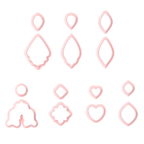 7Pcs Geometric Shape Earrings Molds Clay Earrings Cutter For
