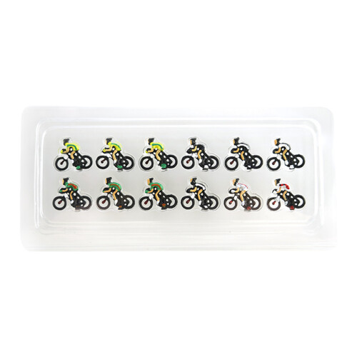 6/12Pcs Miniature Cycling Figures Models Tiny Plastic-12