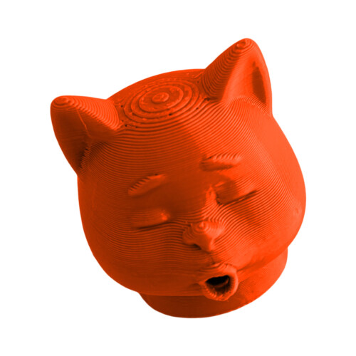 Schöner Zahnpastaspender in Katzenform, praktischer-Orange