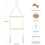 2 Tier Hanging Herb Drying Rack Handwoven Boho Style Dryer with Adjustable Hanging System and Gift Tags 2