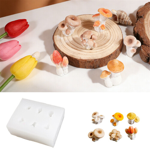 Mushroom Epoxy Casting Mold DIY Fairys Garden Decors Tiny 1